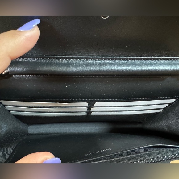 CHANEL▪️ Quilted Bi-Color Wallet On Chain WOC red/black - Picture 6 of 10